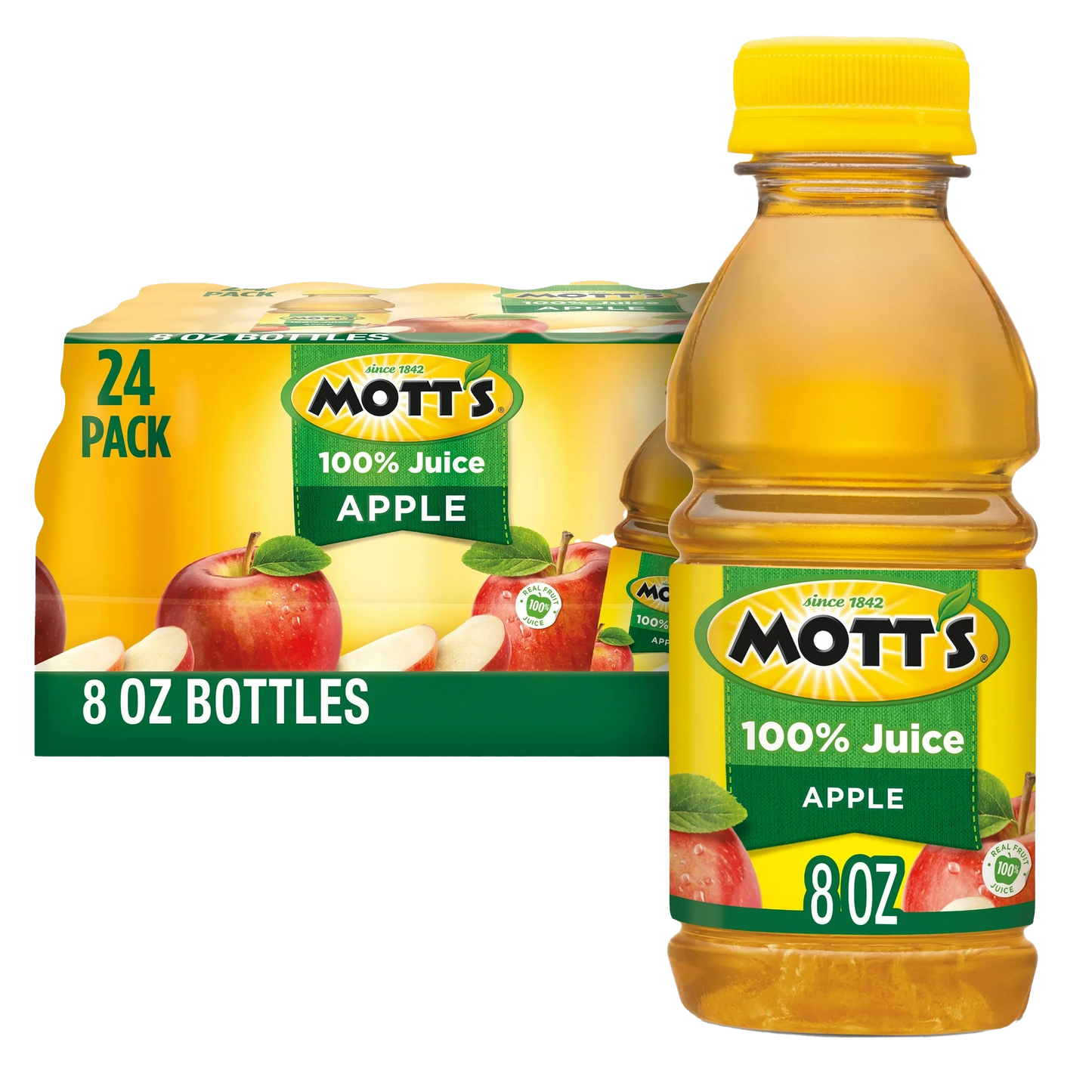 Mott's 100% Original Apple Juice, 8 oz (24 Pack)